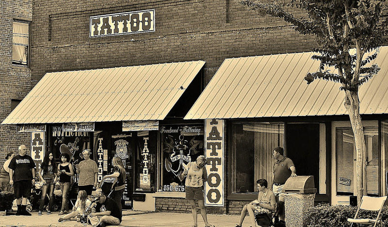 Old school tattoos are really popular these days