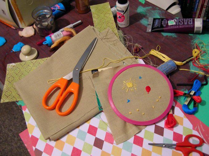 What embroidery materials do i need in my sewing kit