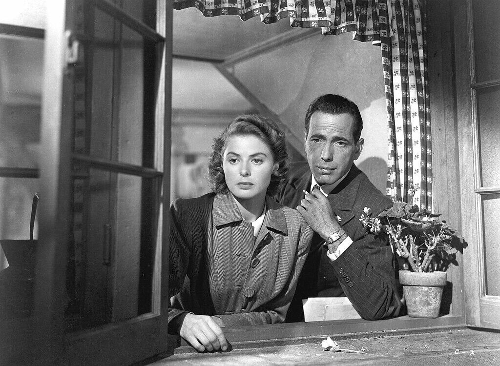 Bergman and Bogart in the film Casablanca