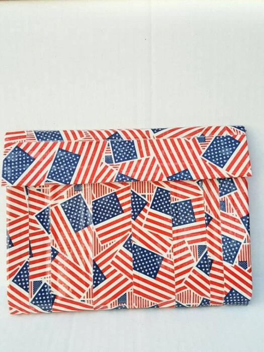 duct tape wallet with american flag